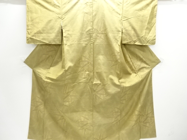 クリスマスセール大特価品　未使用品　竹笹模様織り出し本場大島紬着物アンサンブル